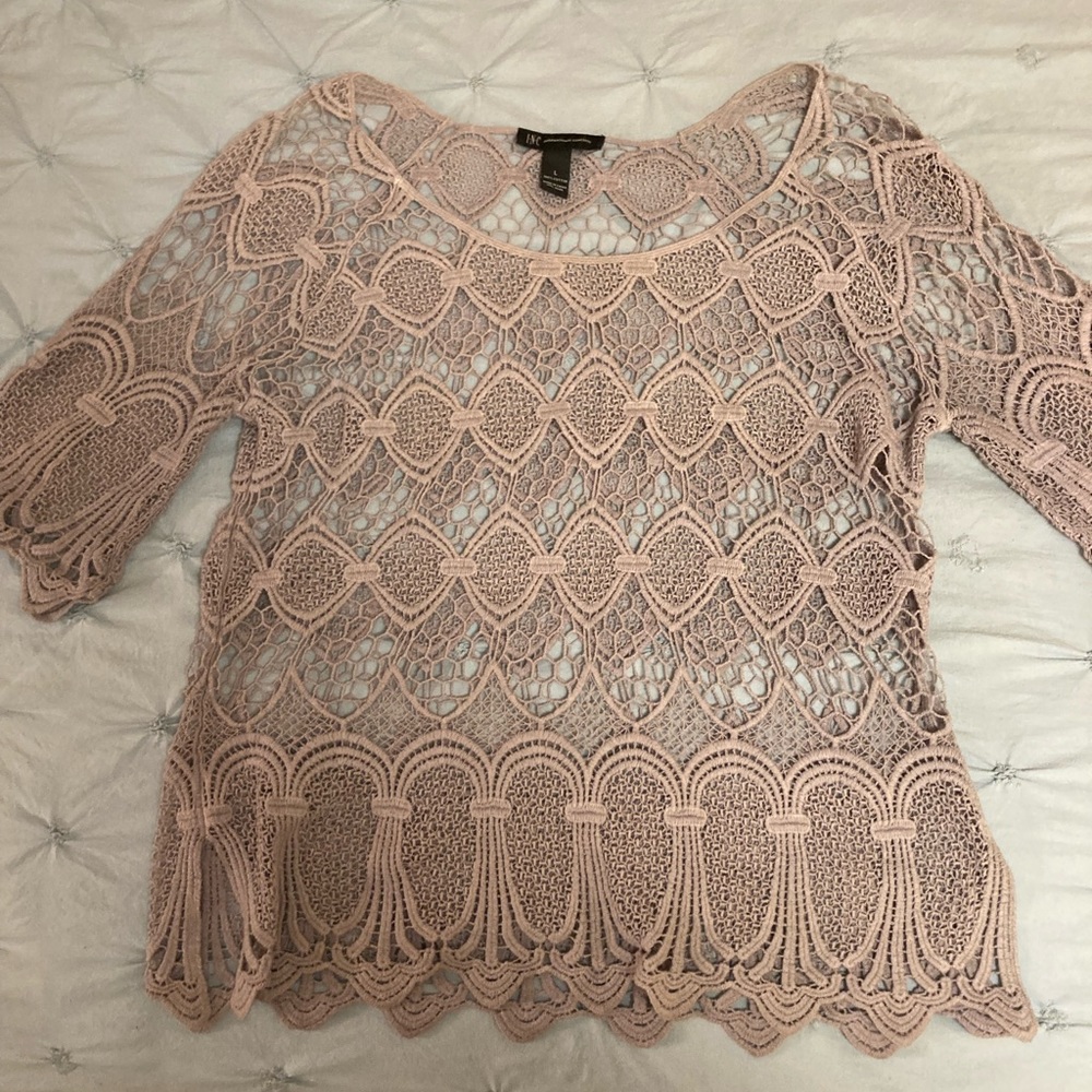 INC mesh too. Cream color